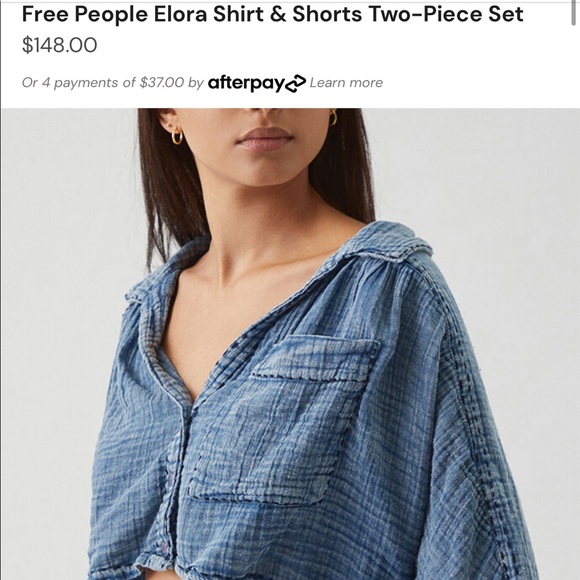Free people Elora shirt and short two piece - Picture 4 of 4